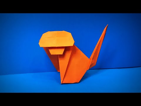 Origami Maymunu | Kağıt Maymun Nasıl Yapılır (Origami Hayvanlar)
