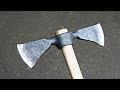 Reforged Old mason&#39;s pickaxe  in Viking double throwing ax