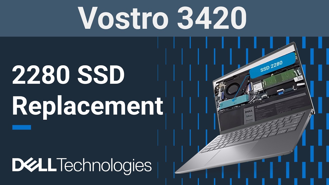 Dell Vostro 14 3420 | How to replace the 2280 solid state drive (SSD)