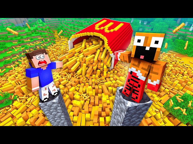 🍟ПОЛ - ЭТО КАРТОШКА ФРИ!😱 ВЫЖИВИ ЧЕЛЛЕНДЖ В МАЙНКРАФТ!