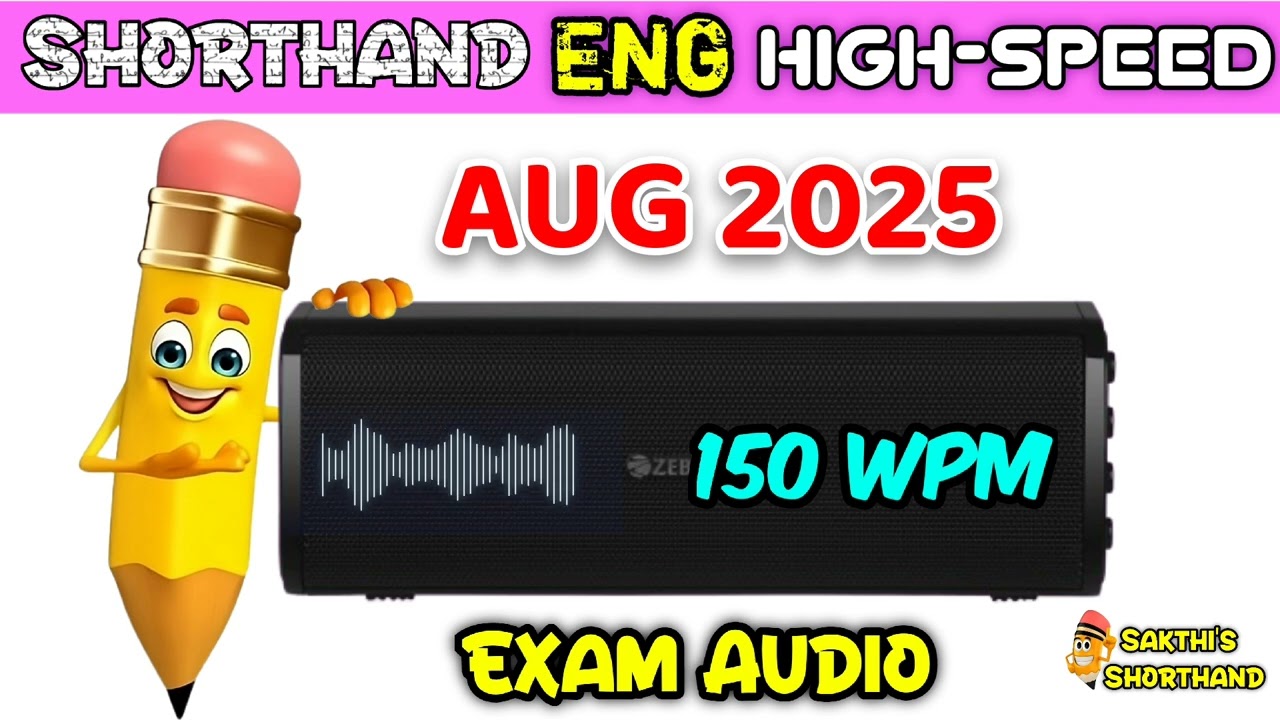 English High speed Aug 2025 🚀 150 WPM