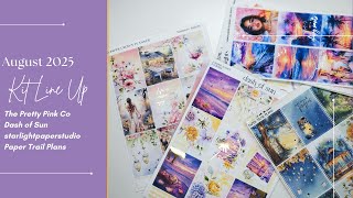 August 2025 Kit Line Up | ft. The Pretty Pink Co, Dash of Sun, starlightpaper, & Papter Trail Plans