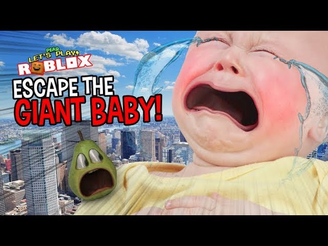 Pear Escape The Giant Baby Roblox Escape The Daycare Obby Youtube - project dank annoying orange roblox