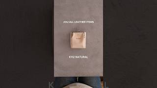 小さな外がま口の二つ折り財布 ブラック - JOLI ALL LEATHER ITEMS