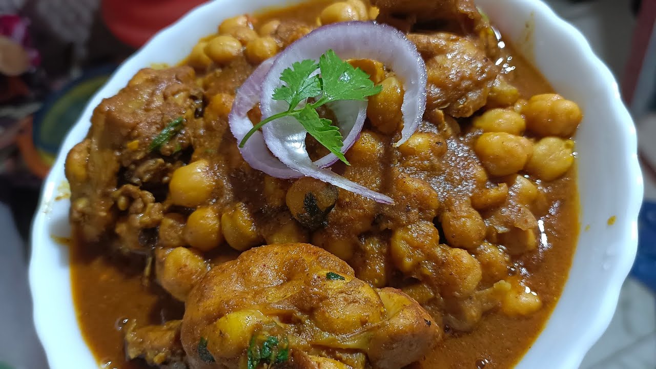 Chicken Chanan চিকেন চানা মশলা একদম সহজ ভাবে//recipe chicken chana masala - YouTube