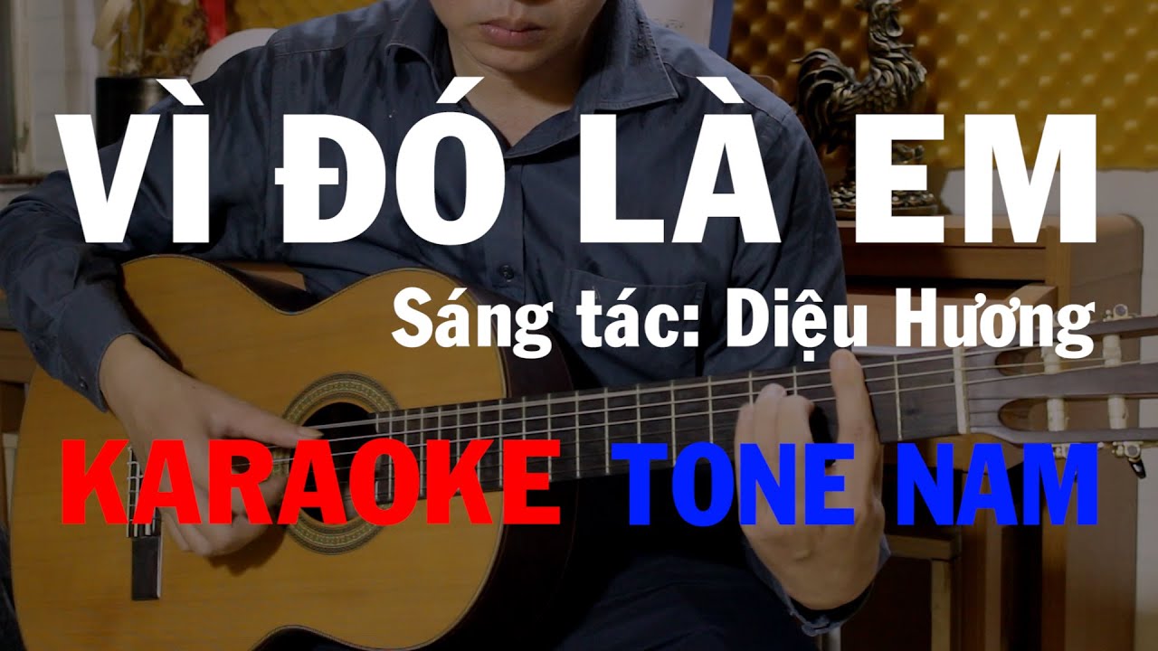 Vì Đó Là Em - KARAOKE GUITAR - Tone Nam