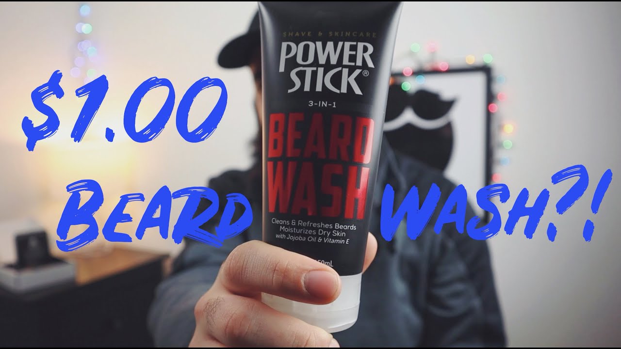 Power Stick Beard Wash 1.00 Dollar Tree Beard Wash Review YouTube