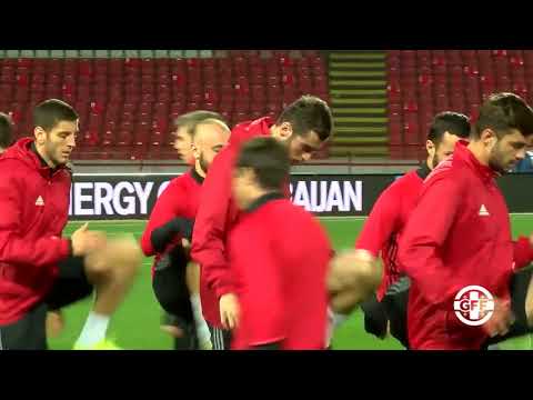 საქართველოს ნაკრების ვარჯიში ბელგრადში