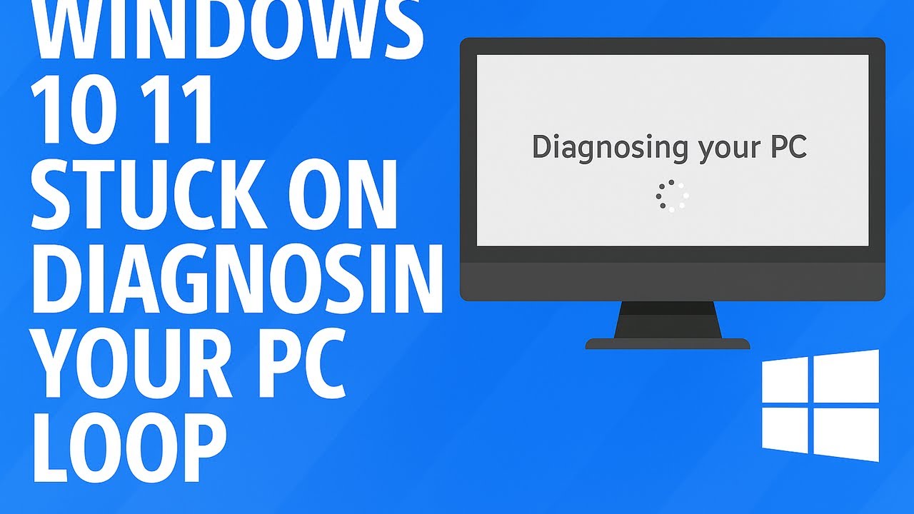 Sort Line Pc Loop How To Fix Windows 10 11 Stuck on Diagnosing Your PC Loop - YouTube