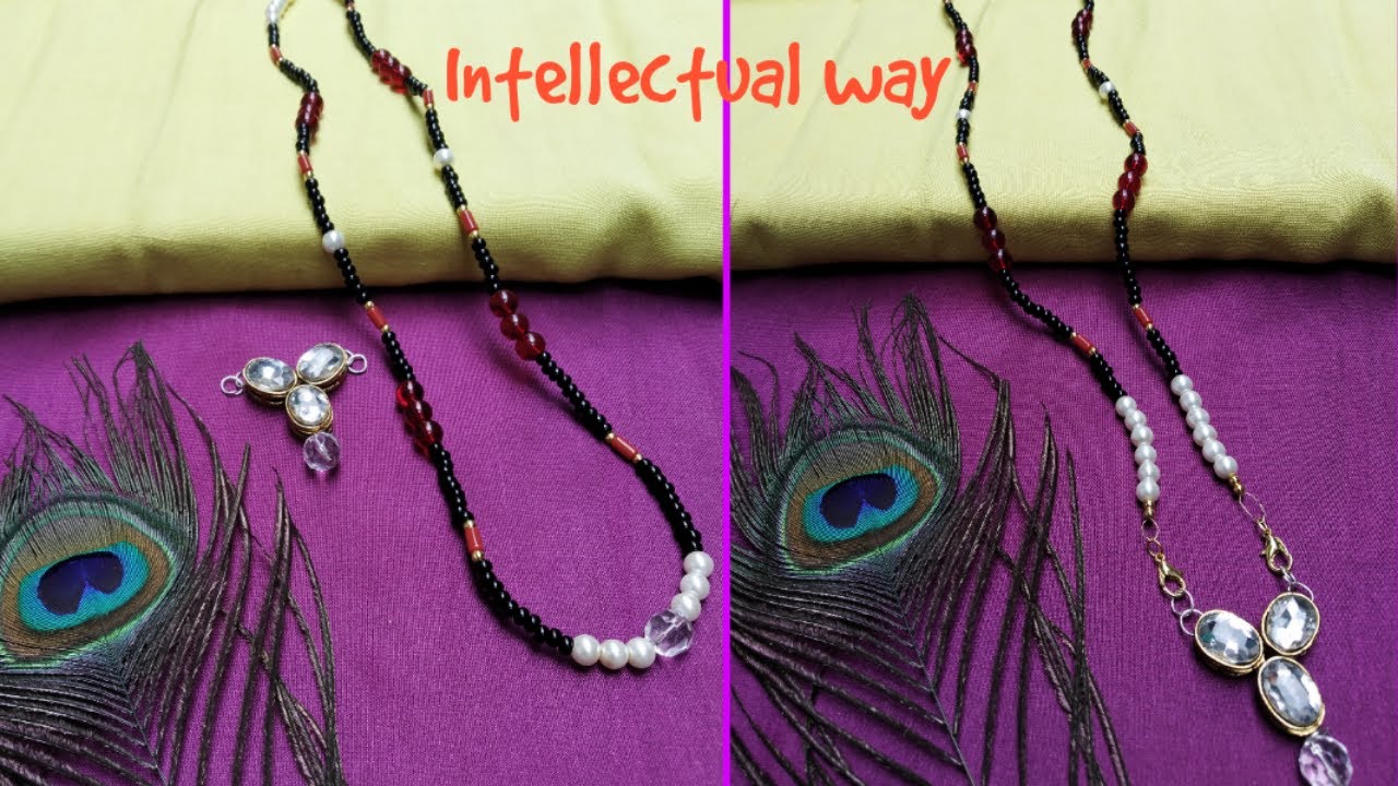 Mangalsutra design making at home Clearance