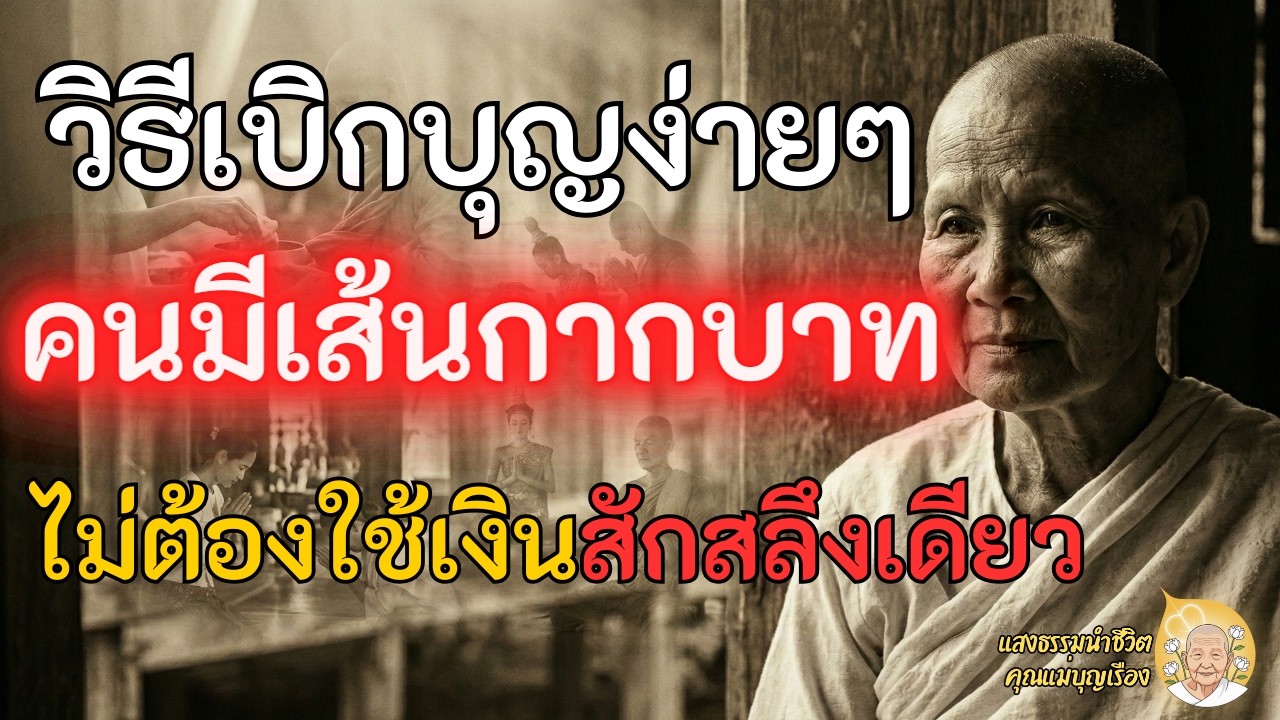 มือเดียว สองมือ ทางรอดเหนือปาฏิหาริย์: บทเรียนจากอดีตชาติและการทำบุญ 0 บาท l แสงธรรม แม่บุญเรือง
