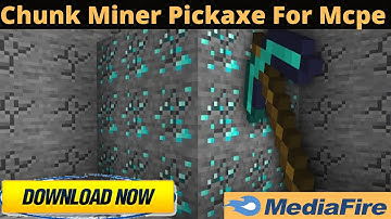 Minecraft But You Can Mine Entire Chunk For Minecraft Pe | Chunk Miner Pickaxe For Minecraft Pe
