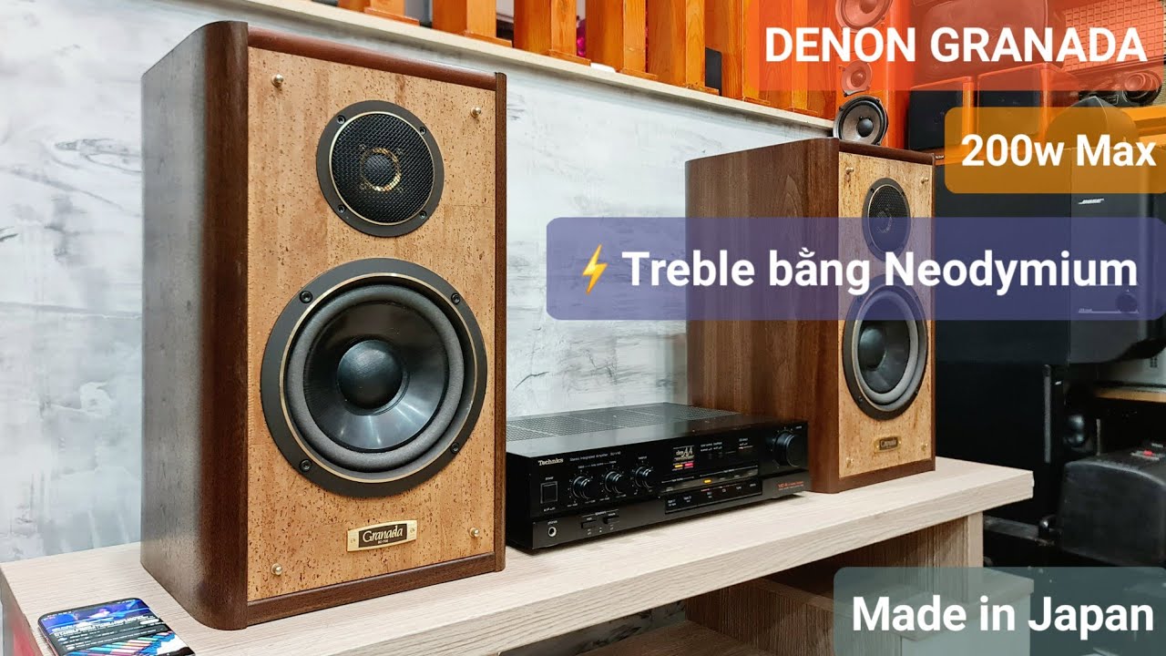 Treble Neodymium💥Loa DENON SC700 Made in Japan, Nồi Đồng Cối Đá