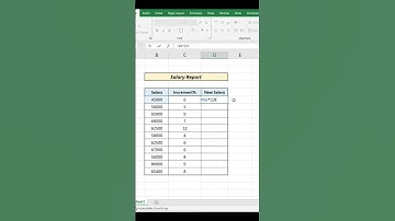Quickly calculate your salary increment in just 5 seconds!#excel #ytshorts #exceltips #exceltricks