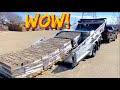 Crazy Live bottom dump Trailer in action!