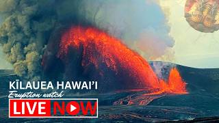 KĪLAUEA VOLCANO IS ERUPTING | LAVA & Earthquake Feed | Hawaiʻi 24/7