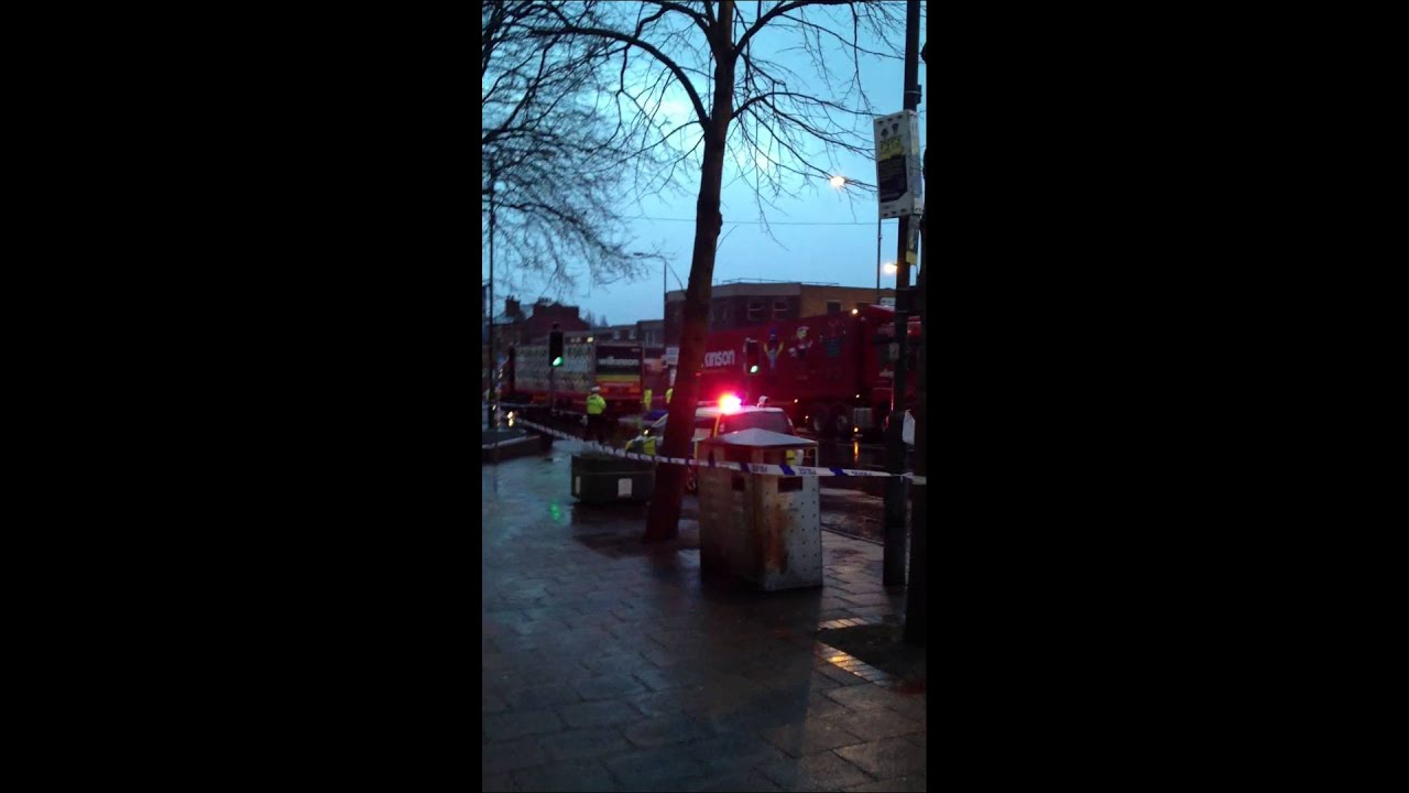 Scene of accident on A60 Mansfield Road, Sherwood YouTube