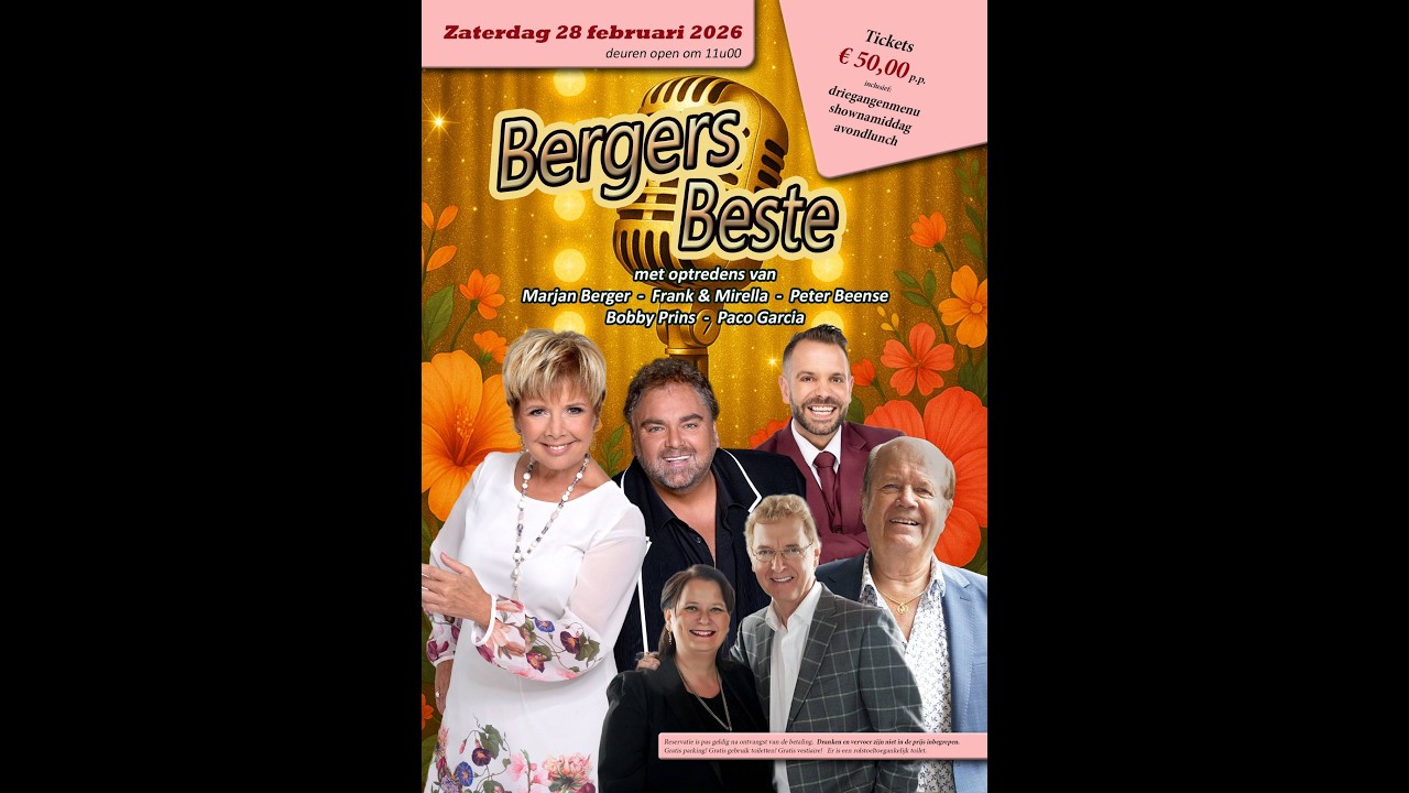 Volledige Show   Berger's Beste in de Kaasboerin op 28 -02- 2026