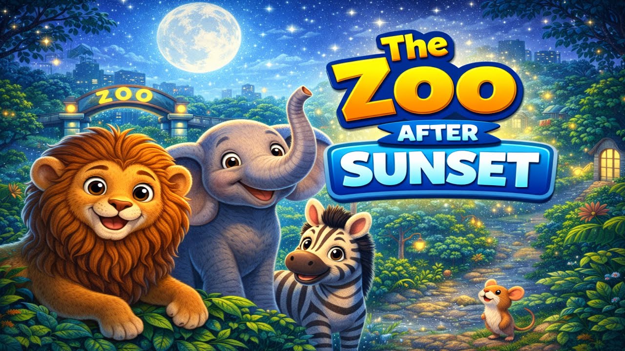 Story Time For Kids - The Zoo After Sunset
