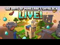 Minecraft 100 Days of Skyblock! LIVE 🔴