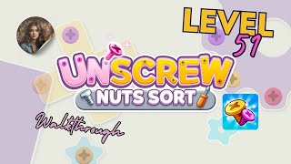 Unscrew Nuts Sort: Pin Puzzle Level 51