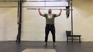 Strict Muscle Snatch from Hips (Version 1)