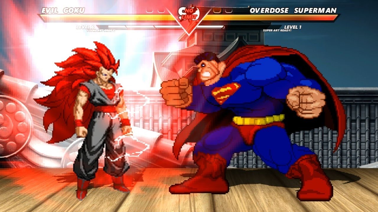 EVIL GOKU vs OVERDOSE SUPERMAN - Highest Level Incredible Epic Fight ...