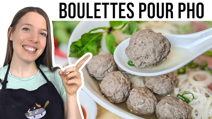 BOULETTES DE BOEUF VIETNAMIENNES POUR SOUPE (BO VIEN) - VIETNAMESE BEEF MEATBALLS - HOP DANS LE WOK!