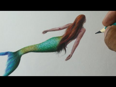 Como desenhar uma Sereia realista