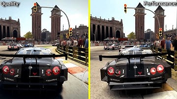 GRID Autosport Nintendo Switch Quality vs Performance Mode Graphics Comparison