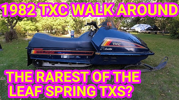 1982 Polaris TXC! The Last and maybe rarest of the Leaf Spring TXs! Vintage snowmobile walk around.