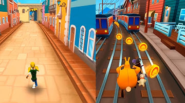 angry gran run vs subway surfers