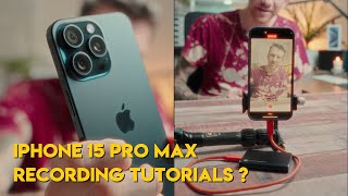 iPhone 15 Pro Max Recording Tutorials | File Organisation and File Transfer