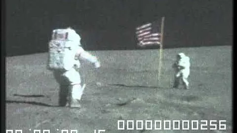 Apollo 16 jump - more original footage