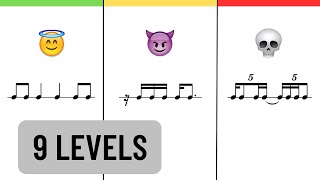 9 Sight Reading Exercises but each is More Difficult