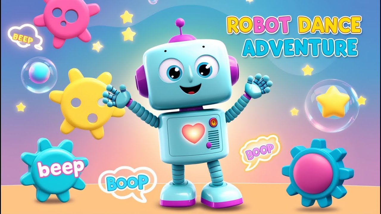 Robot Dance Adventure  🤖-- Beep & Boop ||Songs for kids🤖🎶