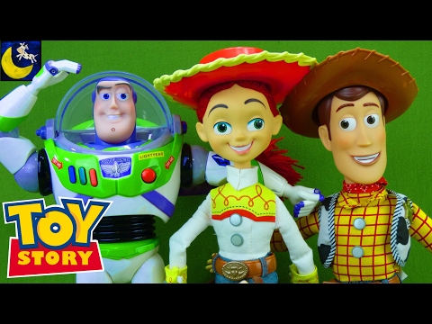 Toy Story Toys 1 2 3 Collection Video Buzz Lightyear Jessie Bullseye Woody Doll 2017 Disney Toys!