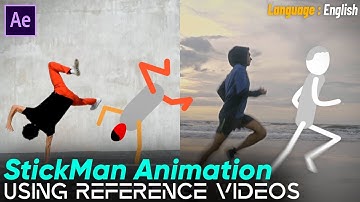 StickMan Animation Using Reference Videos - 100% After Effects Tutorial - Fast & Dynamic Animation