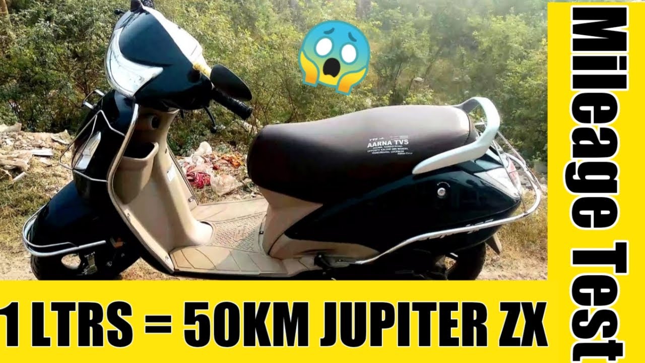 TVS Jupiter Zx Mileage Test BS6 Model Starlight Blue Colour 50 KM IN