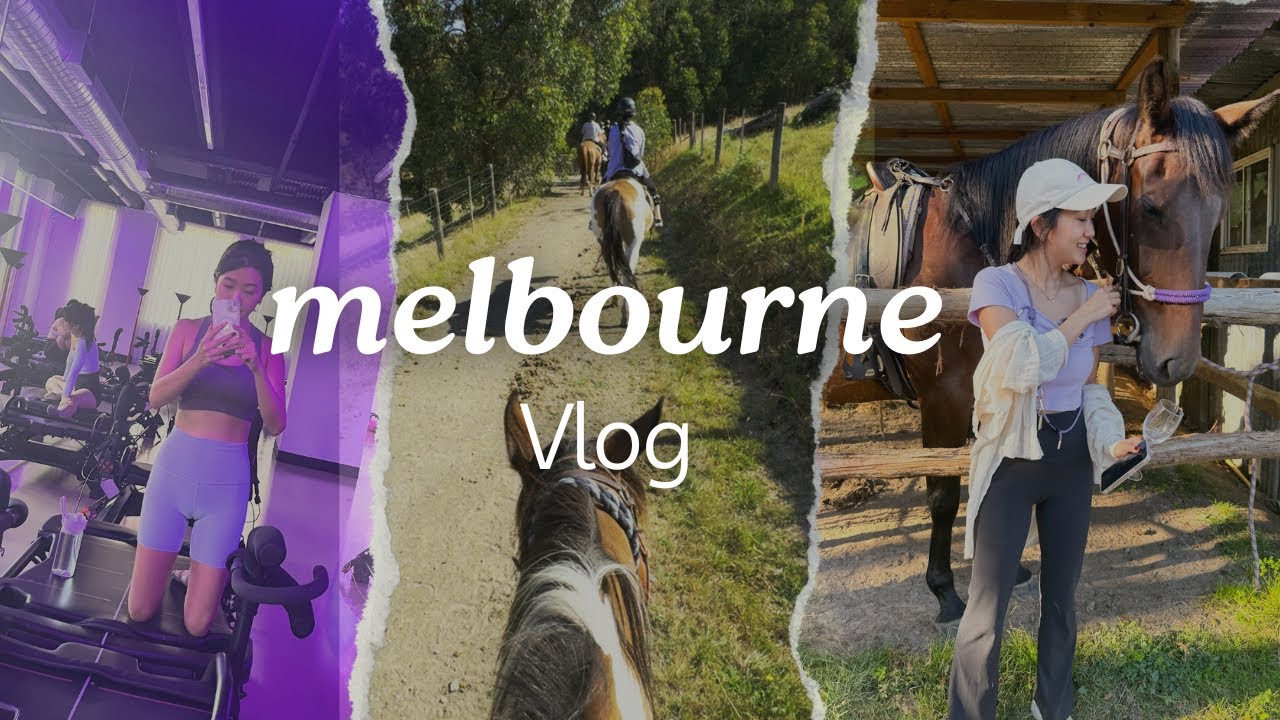 MELBOURNE Vlog 🇦🇺 | Yarra Valley Horse Riding, Lagree Workout, Sex Toy Shop, Korean BBQ | 墨爾本vlog