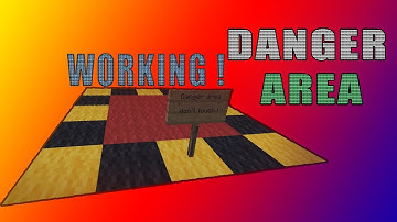 ✔ Working DANGER AREA in minecraft! (command)