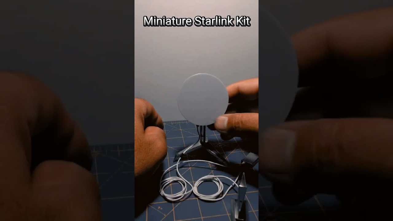 Mini Starlink Satellite Dish, Router and Modem 