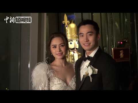 阿娇钟欣潼大婚 和丈夫赖弘国亲吻交换戒指温馨感人