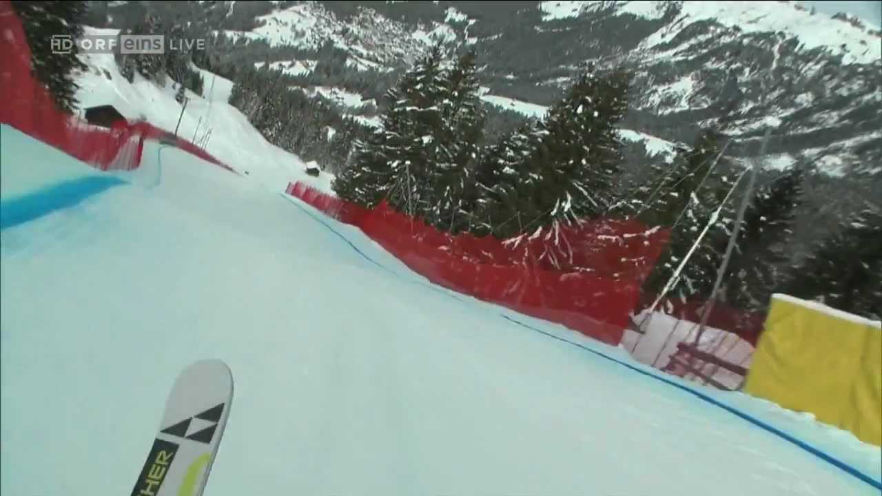 Hans Knaus Wengen 2013 Kamerafahrt HD