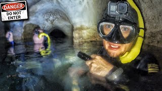 Terrifying Snorkeling in this UNDERWATER CAVE