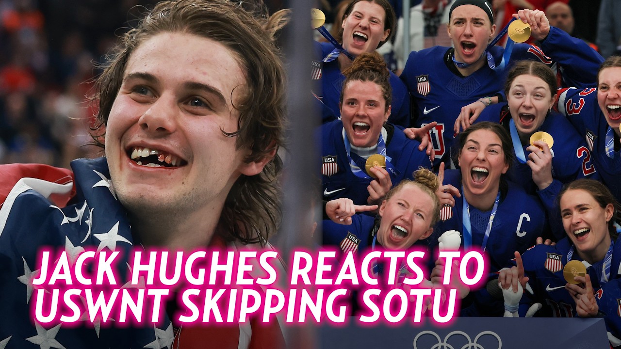 Jack Hughes Reacts to U.S. Women’s Hockey Skipping State of the Union