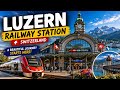 LUZERN Railway Station 🚉 Switzerland 🇨🇭 |4K|