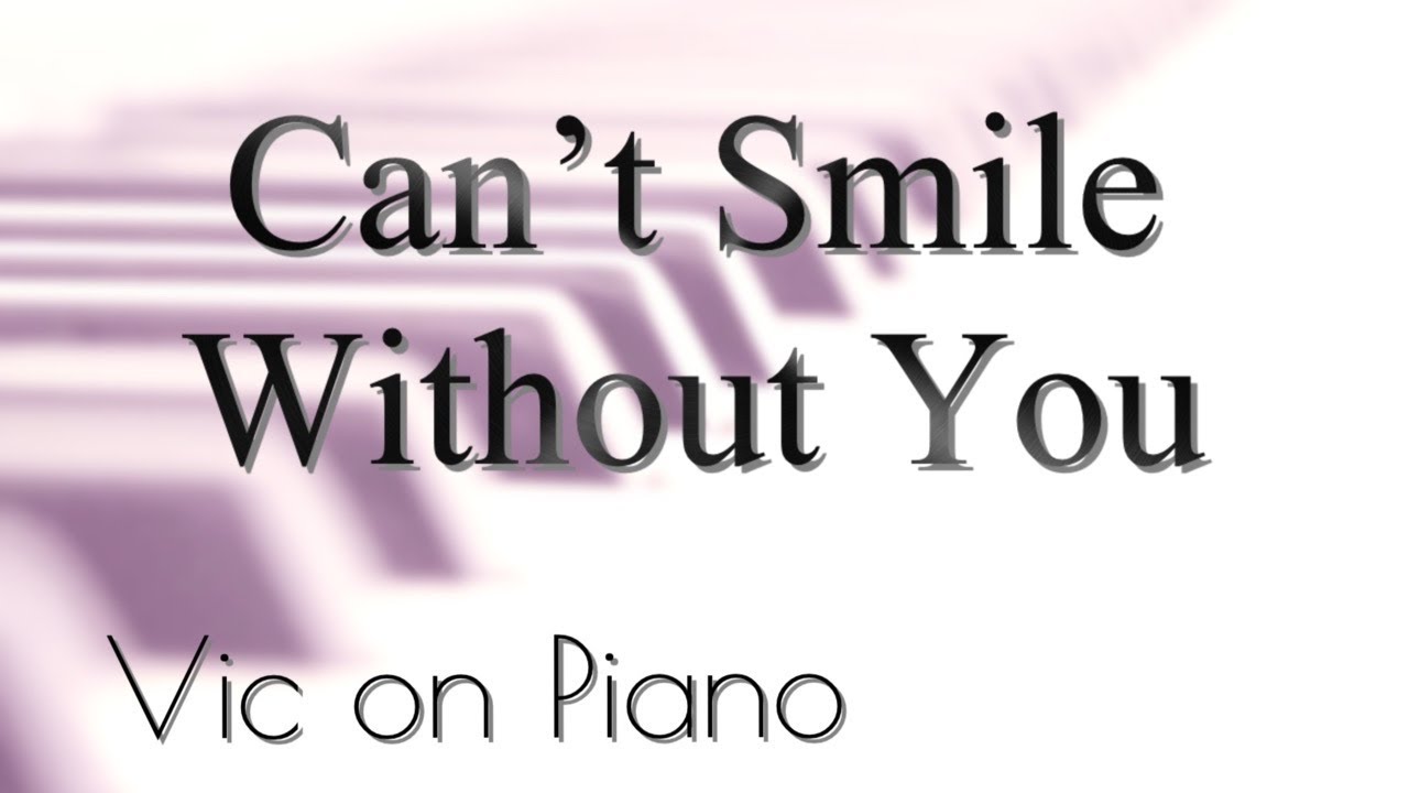 Can't Smile Without You (Barry Manilow) YouTube