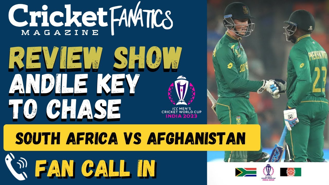 REVIEW Andile Phehlukwayo KEY TO CHASE South Africa vs Afghanistan