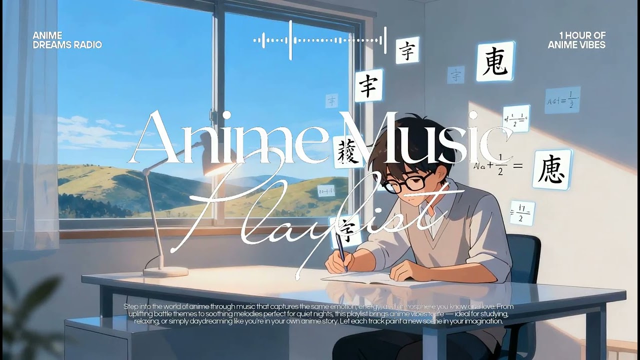 Cozy Ghibli Study Ambience | Focus & Relax Anime Music | Anime Dreams Radio